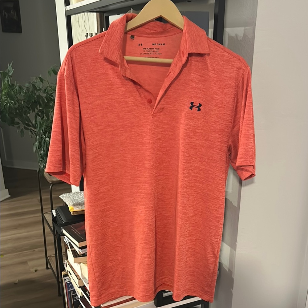 Black Friday sale! Under Armour Men's Orange Polo Shirt